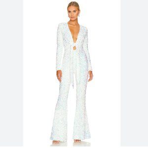 Show Me Your Mumu - Sequin Jumpsuit - Bride to be - NWT - Martina Wrap Jumpsuit